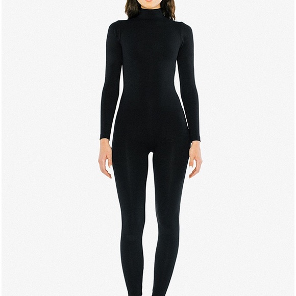 Cotton Spandex Turtleneck Catsuit Sz 